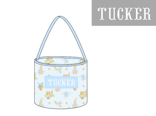 PRE ORDER Boys Custom Smock Peter’s Garden Easter Basket | ETA to LBS: FEBRUARY