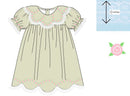 PRE ORDER Girls Heirloom Springtime Keepsake Light Green Bloomer Set & Dress | ETA to LBS: FEBRUARY