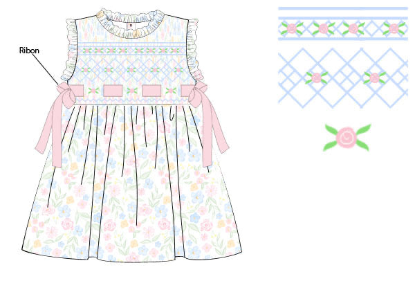 PRE ORDER Girls Smocked Simply Sweet Bloomer Set & Dress | ETA to LBS: JANUARY