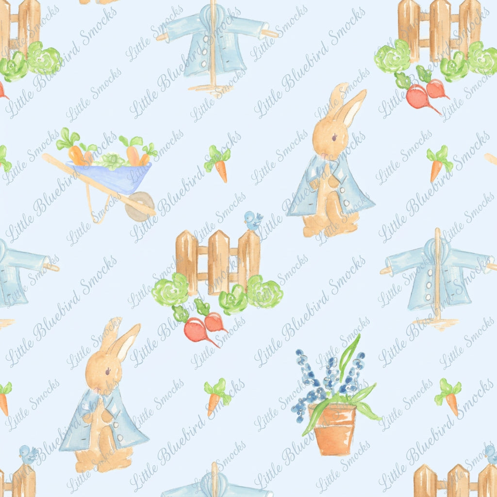 PRE ORDER Boys Custom Smock Peter’s Garden Easter Basket | ETA to LBS: FEBRUARY