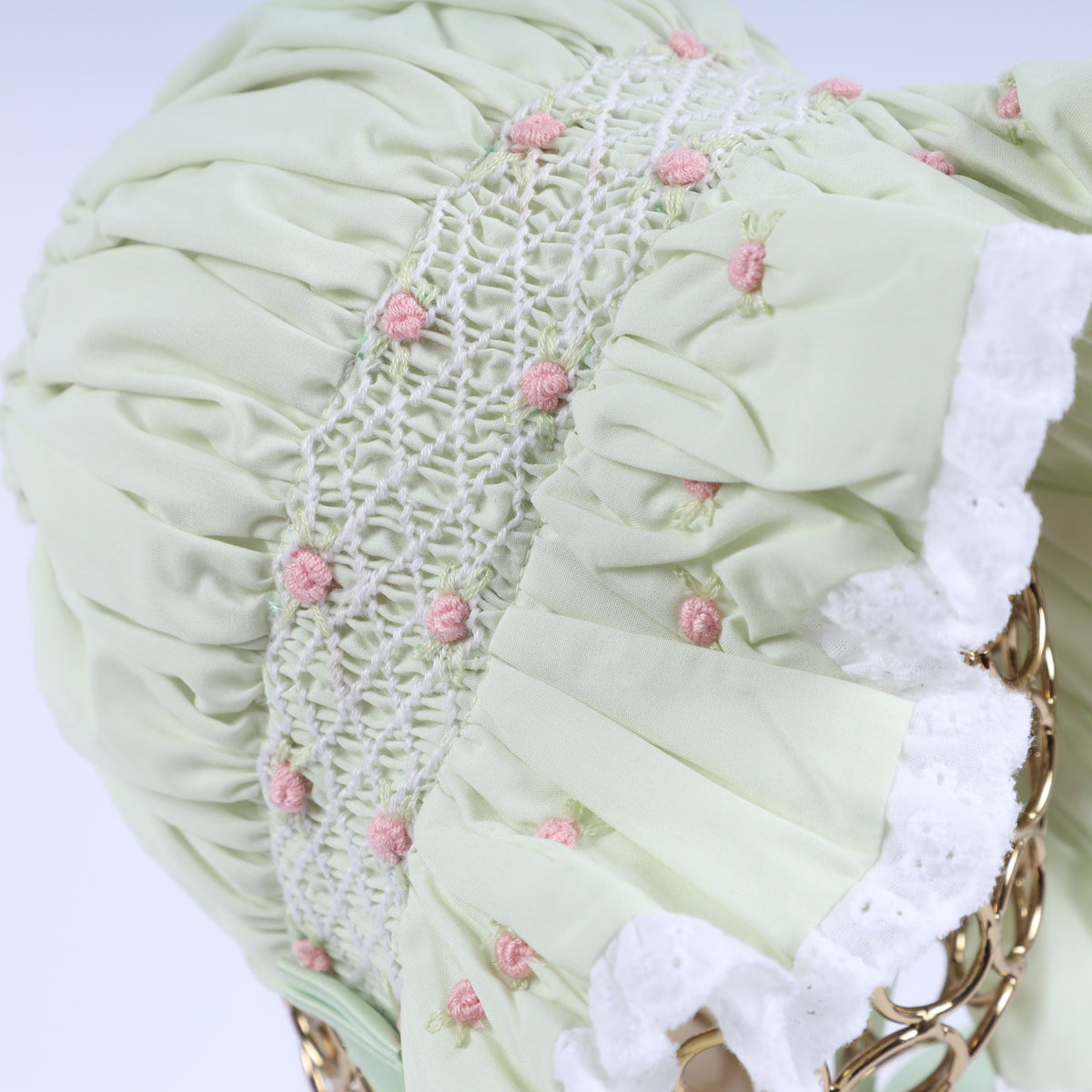 PRE ORDER Girls Smocked Heirloom Springtime Keepsake Bonnet | ETA to LBS : FEBRUARY
