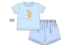 PRE ORDER Boys Appliqué Sweet Springtime Bunny Short Set | ETA to LBS: FEBRUARY