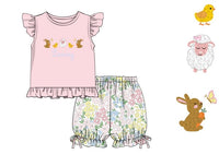 PRE ORDER Girls French Knot Springtime Friends Bubble Bloomer Short Set | ETA to LBS: FEBRUARY