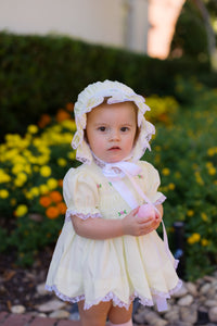 PRE ORDER Girls Smocked Sweet Grace Keepsake Bonnet | ETA to LBS : FEBRUARY