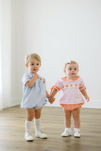 PRE ORDER Boys Smocked Pumpkins Bubble | ETA to LBS: SEPTEMBER