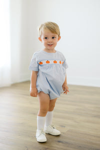 PRE ORDER Boys Smocked Pumpkins Bubble | ETA to LBS: SEPTEMBER