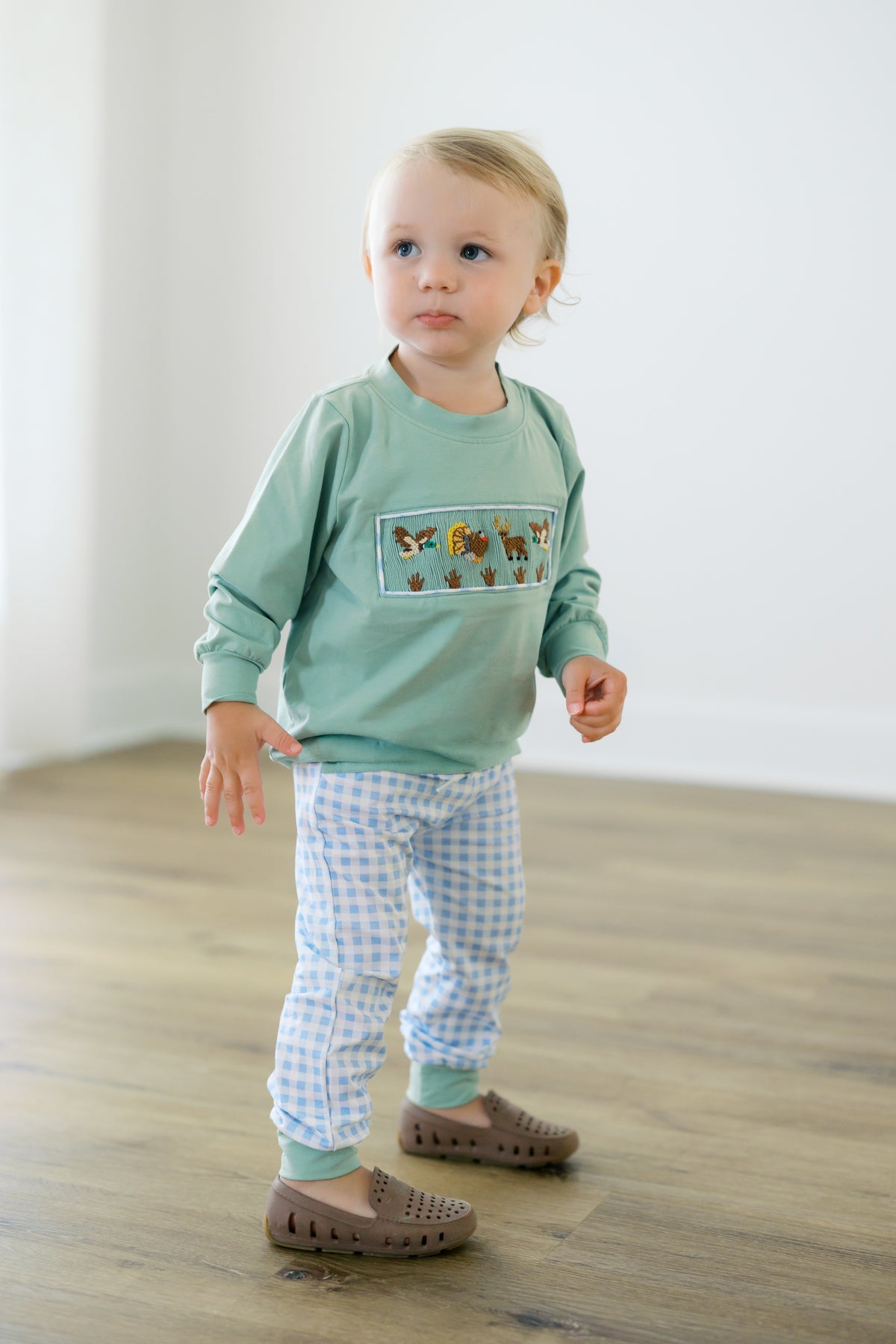 Boys Smocked Little Sportsman Jogger Set