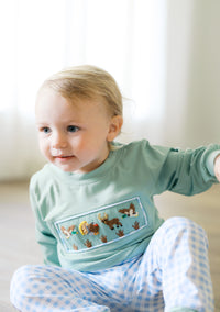 PRE ORDER Boys Smocked Little Sportsman Jogger Set | ETA to LBS: SEPTEMBER