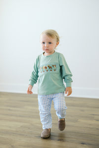 PRE ORDER Boys Smocked Little Sportsman Jogger Set | ETA to LBS: SEPTEMBER
