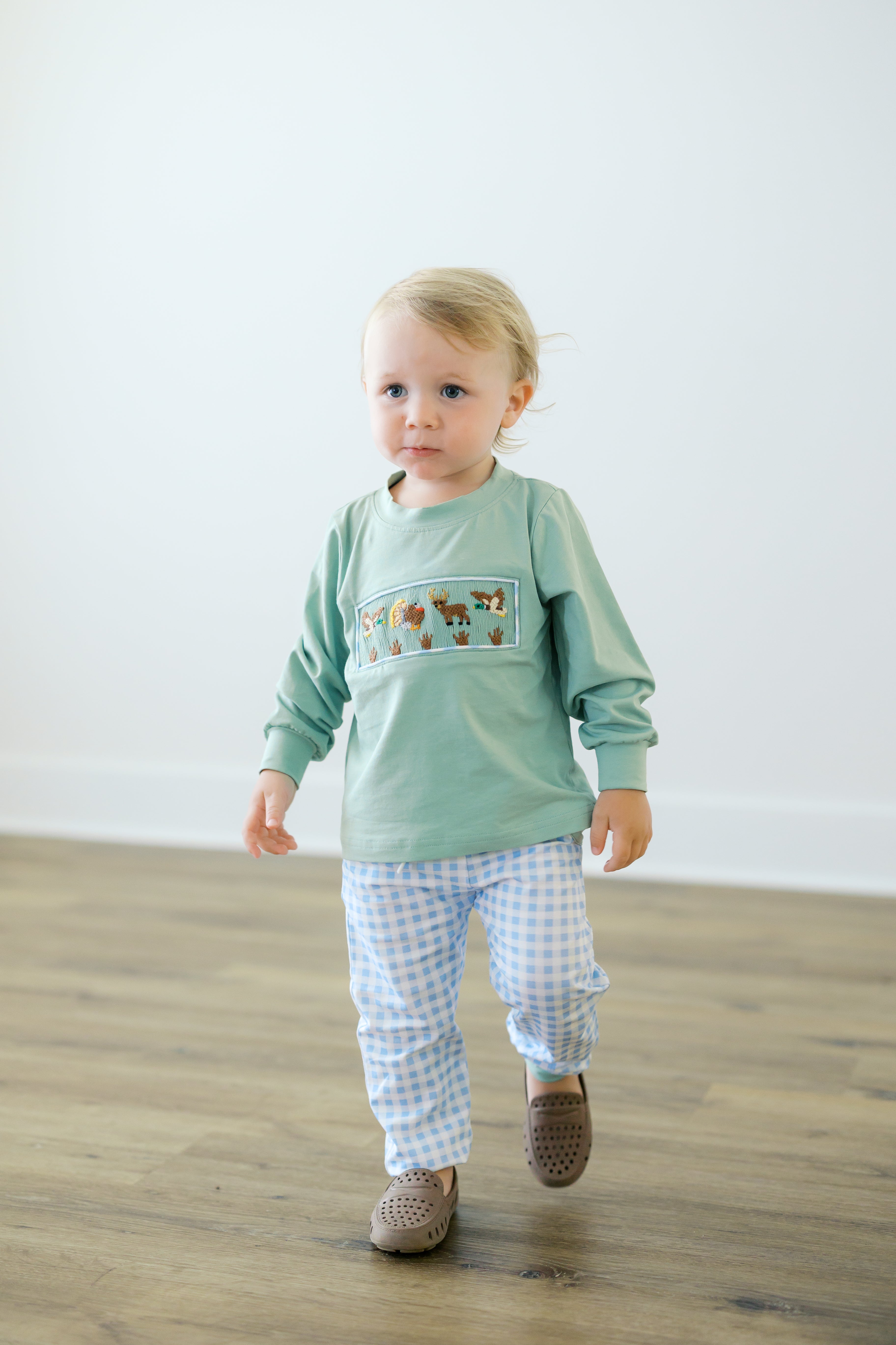 PRE ORDER Boys Smocked Little Sportsman Jogger Set | ETA to LBS: SEPTEMBER