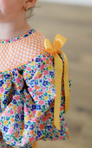 PRE ORDER Girls Smocked Southern Harvest Blooms Ruffle Pant Set | ETA to LBS: SEPTEMBER