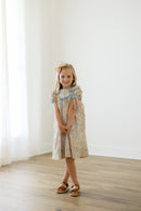 PRE ORDER Girls Petal Collar Autumn Blues Bloomer Set & Dress | ETA to LBS: SEPTEMBER