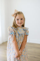 PRE ORDER Girls Petal Collar Autumn Blues Skirted Bubble | ETA to LBS: SEPTEMBER