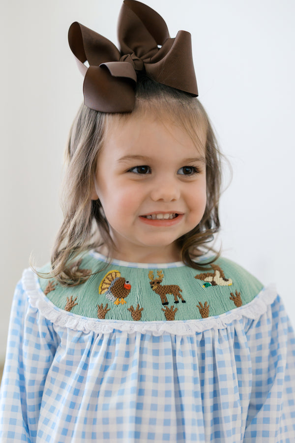 Girls Smocked Little Sportsman Legging Set