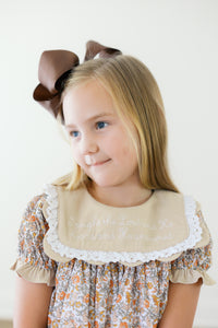 PRE ORDER Girls Embroidered I Trust in God Bloomer Set & Dress | ETA to LBS: SEPTEMBER