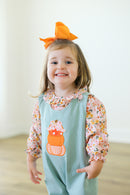 PRE ORDER Girls Reversible Appliqué Pumpkin and Turkey Dress | ETA to LBS: SEPTEMBER