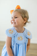 PRE ORDER Girls Embroidered Floral Pumpkins Bubble | ETA to LBS: SEPTEMBER