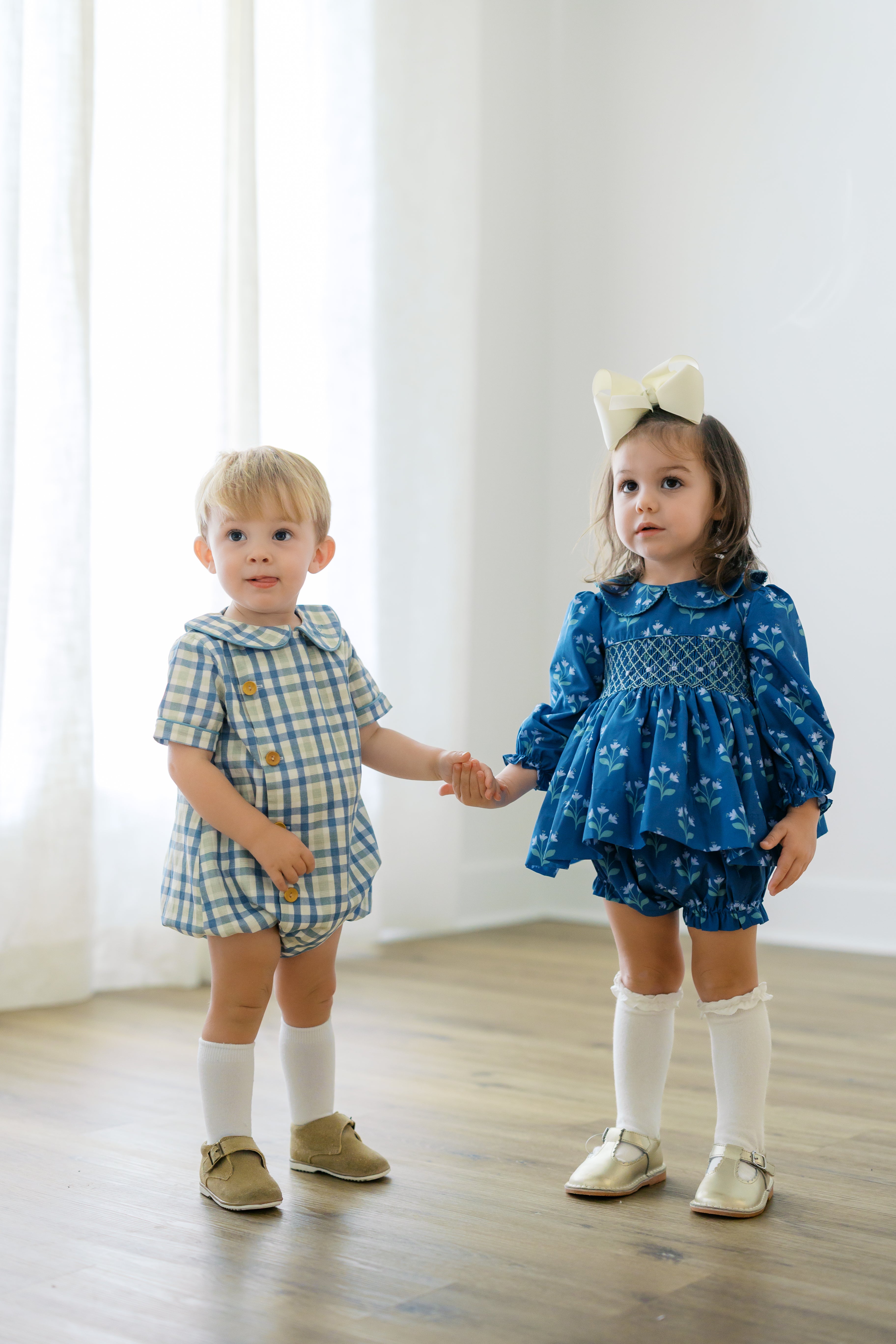 PRE ORDER Boys Blue Willow Plaid Bubble | ETA to LBS: SEPTEMBER