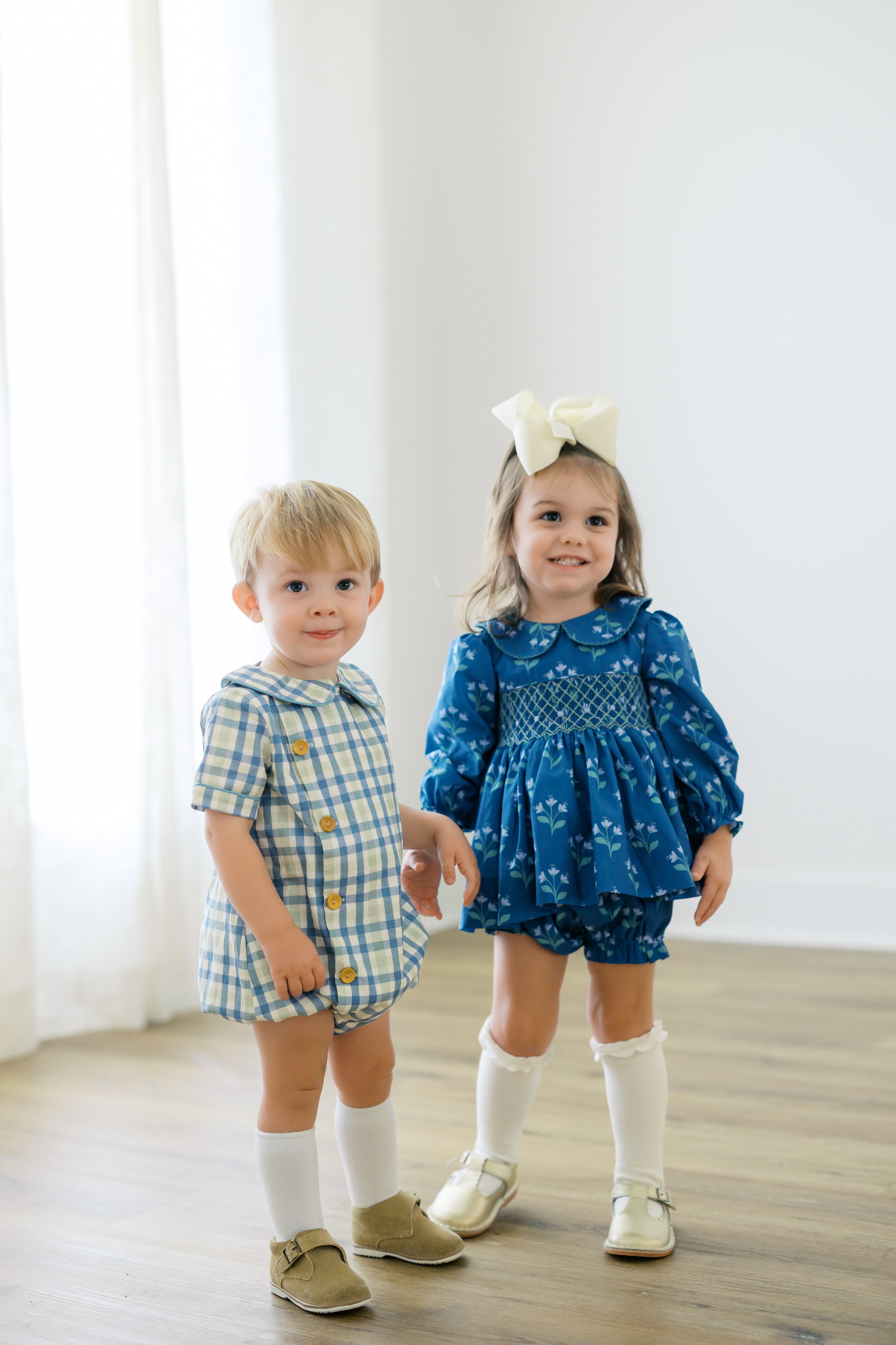 PRE ORDER Girls Blue Willow Bloomer Set & Dress | ETA to LBS: SEPTEMBER