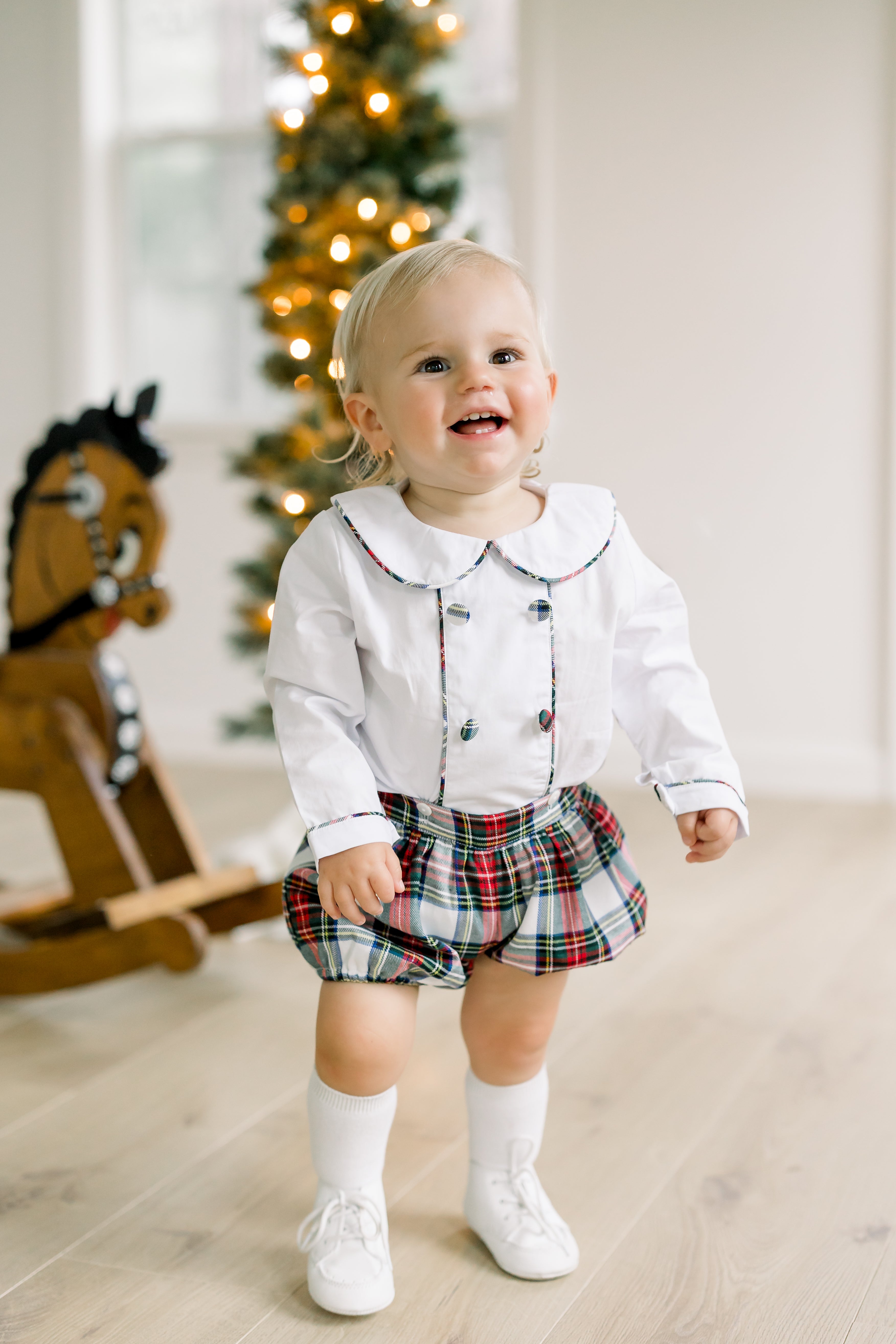 PRE ORDER Boys Tartan Plaid Bubble | ETA to LBS: OCTOBER