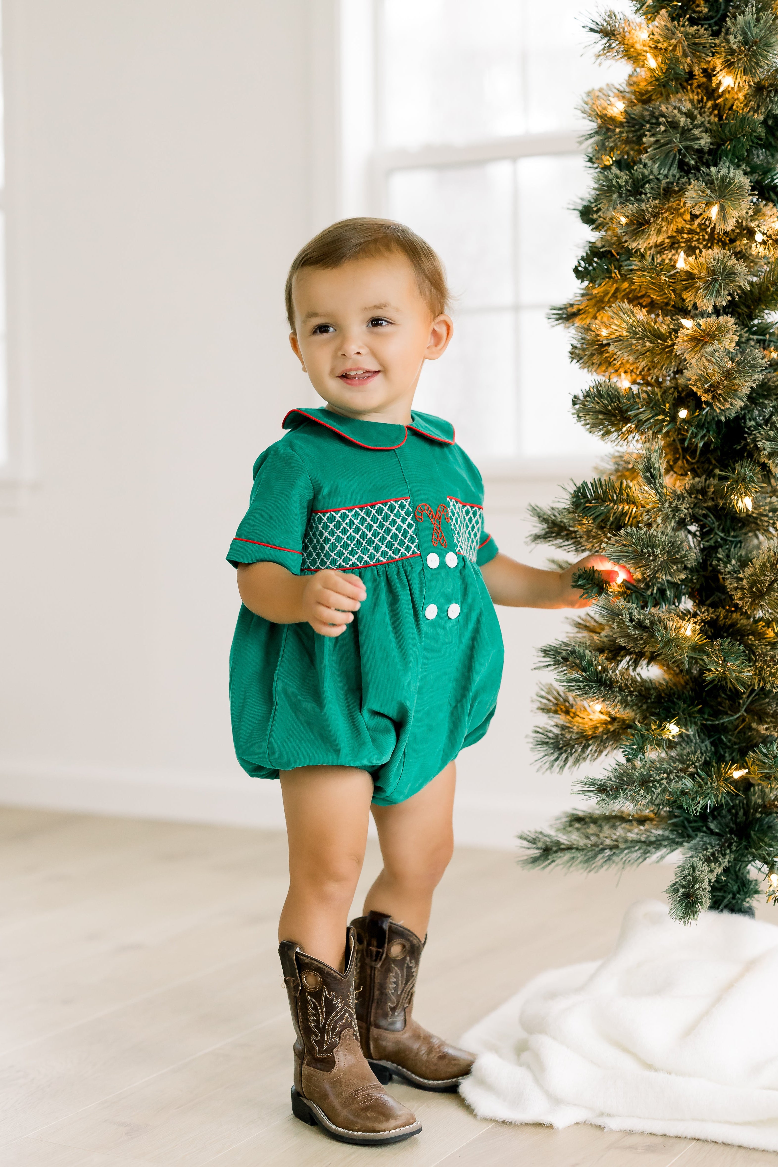 PRE ORDER Boys Embroidered Corduroy Candy CaneBubble | ETA to LBS: OCTOBER