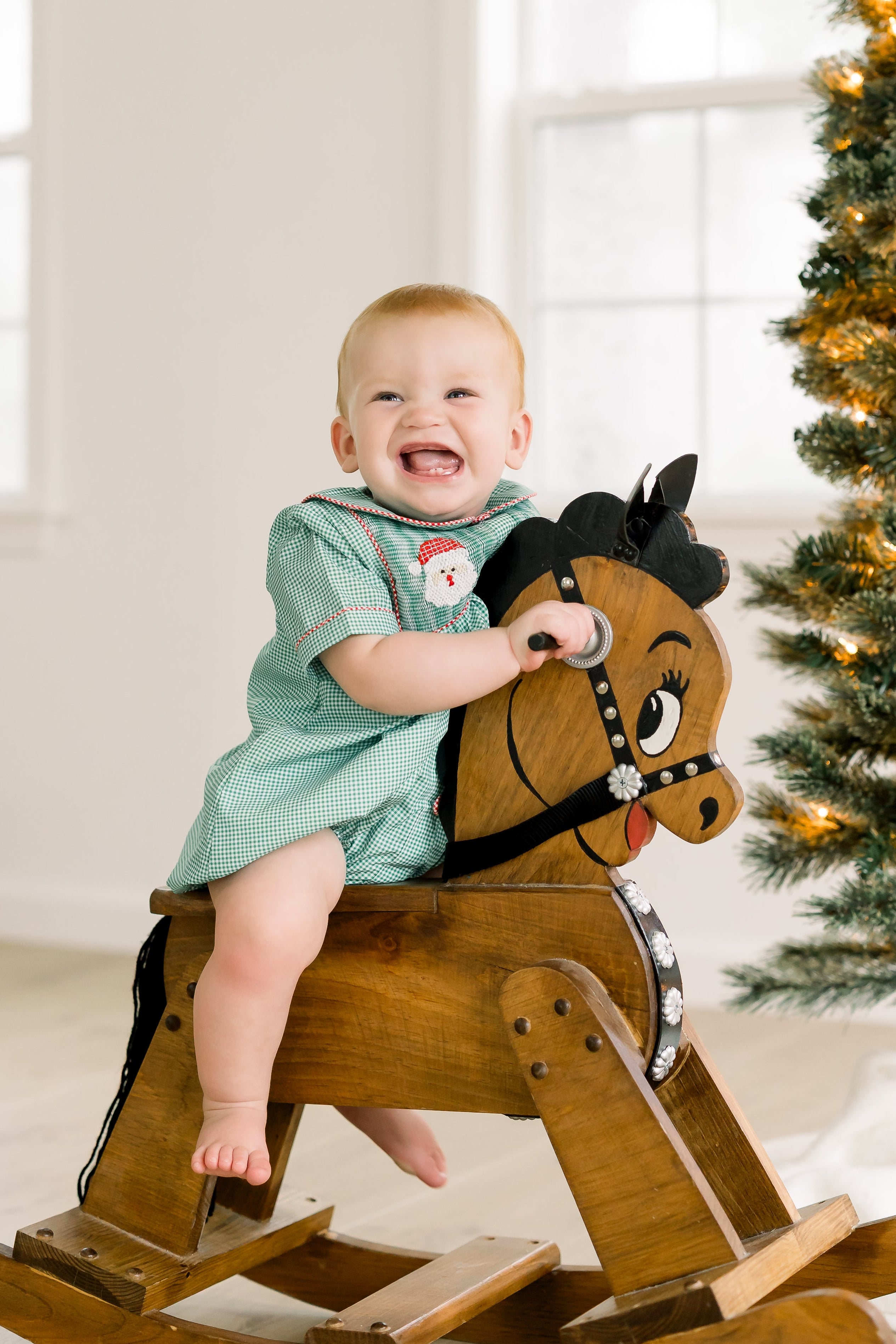 PRE ORDER Boys Smocked Jolly Old St Nicholas Bubble | ETA to LBS: OCTOBER