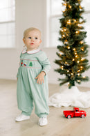 PRE ORDER Boys Smocked Little Drummer Boy Long Romper | ETA to LBS: OCTOBER