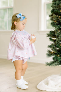 PRE ORDER Girls Smocked Gingerbread Wonderland Bloomer Set & Dress | ETA to LBS: OCTOBER