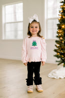 PRE ORDER Girls Custom Crotchet Christmas Tree Sweater Only | ETA to LBS: OCTOBER