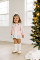 PRE ORDER Girls Hand Embroidered Sugar Plum Dreams Bloomer Set & Dress | ETA to LBS: OCTOBER