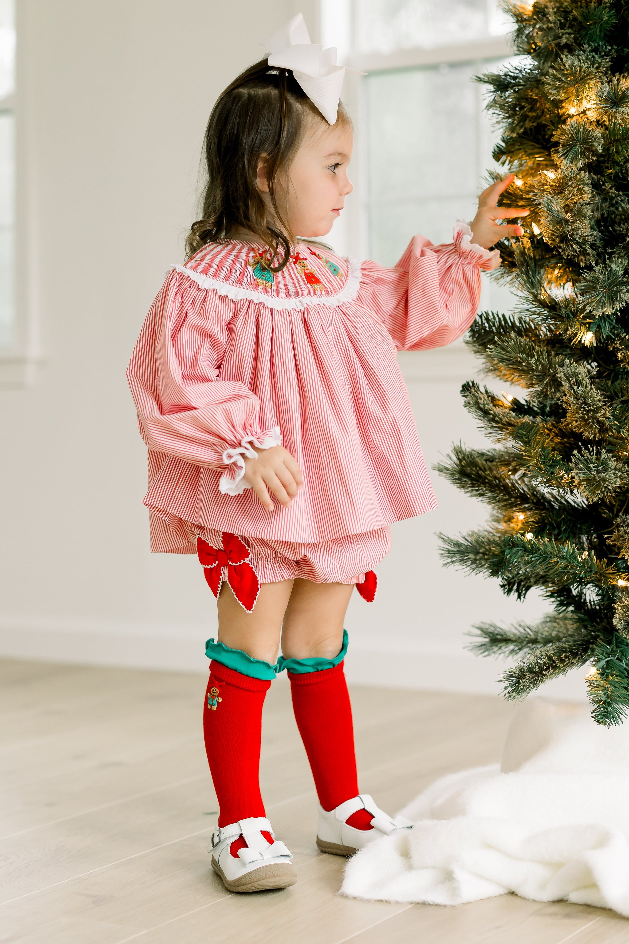 PRE ORDER Girls Smocked Vintage Gingerbreads Bloomer Set & Dress | ETA to LBS: OCTOBER