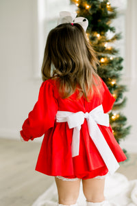 PRE ORDER Girls Smocked Christmas Cardinals Bloomer Set & Dress | ETA to LBS: OCTOBER
