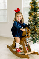 PRE ORDER Girls Custom Smock Velvet Plaid Tidings Bloomer Set & Dress | ETA to LBS: OCTOBER