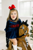 PRE ORDER Girls Custom Smock Velvet Plaid Tidings Bloomer Set & Dress | ETA to LBS: OCTOBER