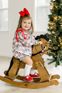 PRE ORDER Girls Smocked Christmas Garland Bubble | ETA to LBS: OCTOBER