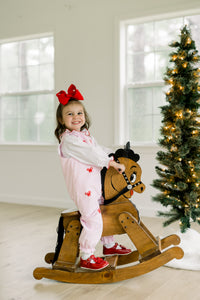 PRE ORDER Girls Candy Cane Lane Long Romper | ETA to LBS: OCTOBER