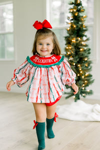PRE ORDER Girls Custom Smock Merry & Bow Bright Legging Set | ETA to LBS: OCTOBER