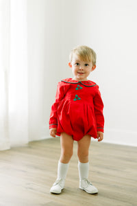 PRE ORDER Boys Hand Embroidered Mistletoe Bubble | ETA to LBS: OCTOBER
