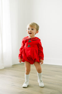 PRE ORDER Boys Hand Embroidered Mistletoe Bubble | ETA to LBS: OCTOBER