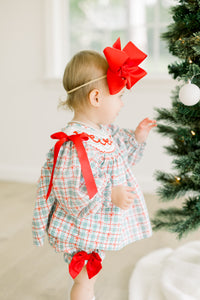 PRE ORDER Girls Smocked Wrapped with a Bow Bloomer Set & Dress | ETA to LBS: OCTOBER