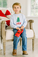 PRE ORDER Boys Custom Crotchet Christmas Tree Sweater Only | ETA to LBS: OCTOBER