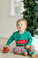 PRE ORDER Boys Smocked I Believe Jogger Set | ETA to LBS: OCTOBER