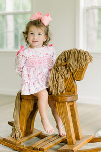 PRE ORDER Girls Custom Smock Candyland Christmas Skirted Bubble | ETA to LBS: OCTOBER
