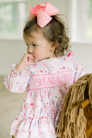 PRE ORDER Girls Custom Smock Candyland Christmas Bloomer Set & Dress | ETA to LBS: OCTOBER