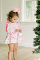 PRE ORDER Girls Custom Smock Candyland Christmas Skirted Bubble | ETA to LBS: OCTOBER