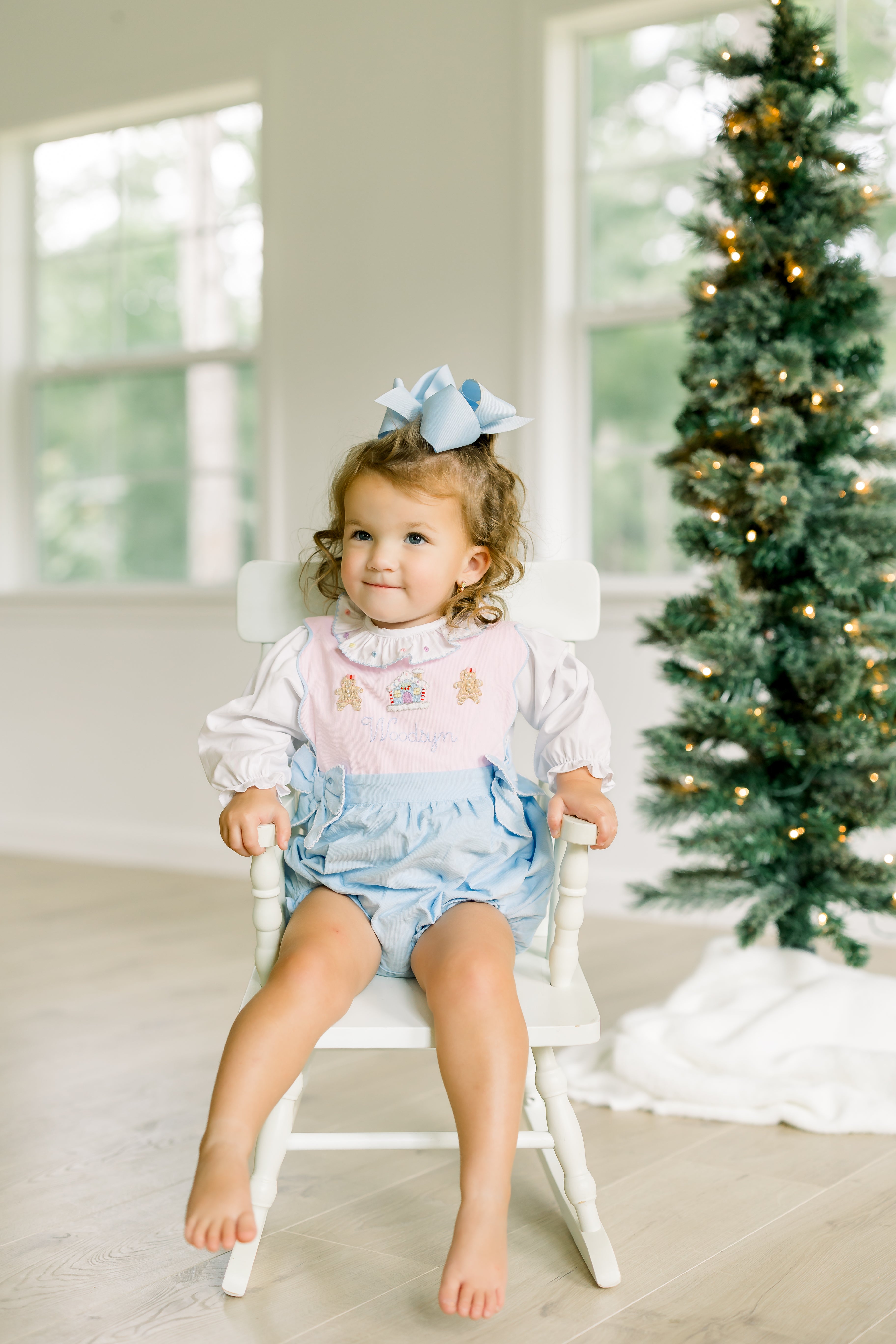 PRE ORDER Girls Hand Embroidered Gingerbread Lane Bubble | ETA to LBS: OCTOBER