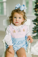PRE ORDER Girls Hand Embroidered Gingerbread Lane Bloomer Set & Dress | ETA to LBS: OCTOBER