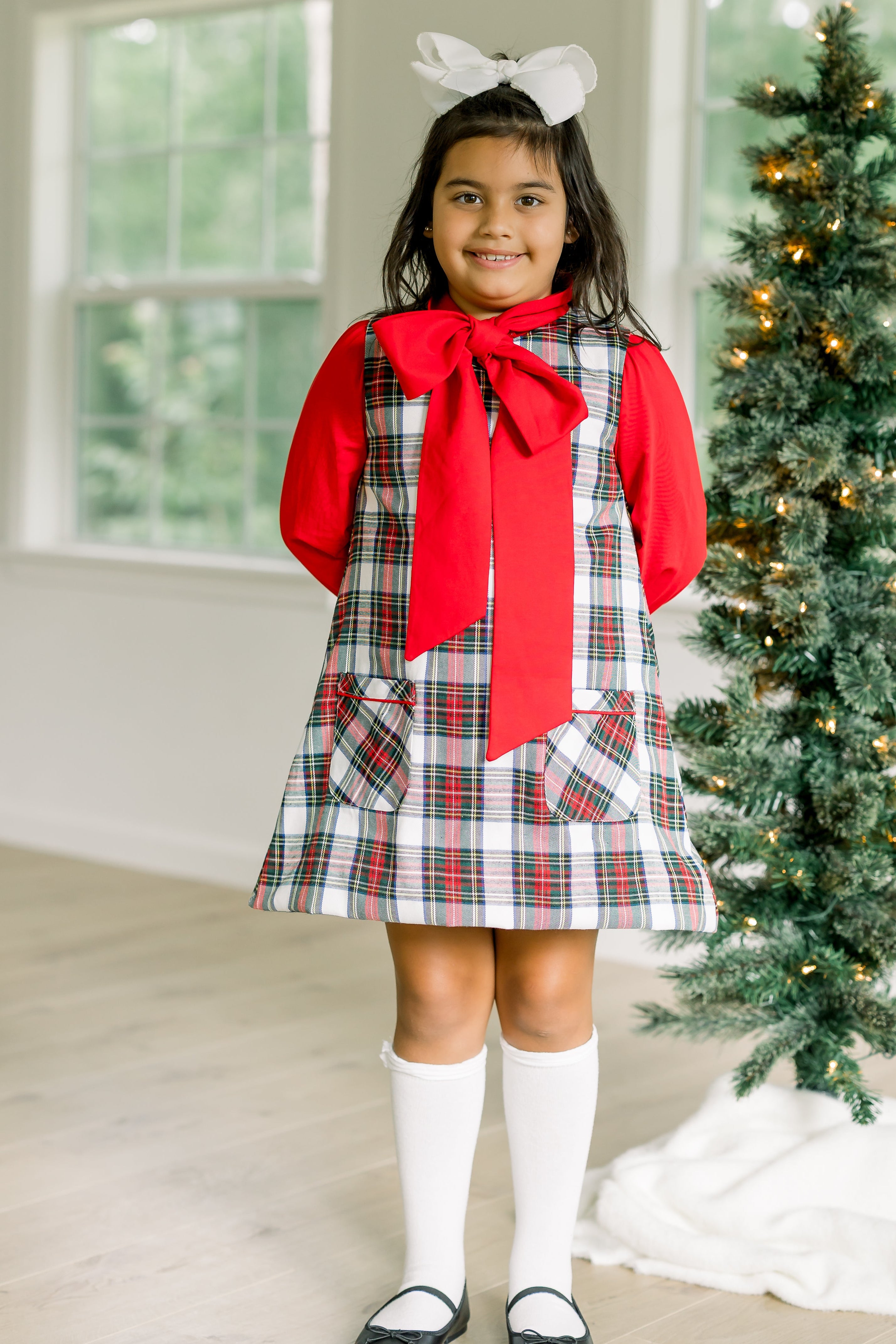 PRE ORDER Girls Tartan Plaid Dress | ETA to LBS: OCTOBER