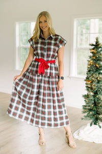 PRE ORDER Women’s Tartan Plaid Maxi Dress | ETA to LBS: OCTOBER