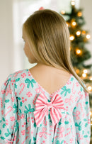 PRE ORDER Girls Sugar, Bows, & Mistletoes Bloomer Set | ETA to LBS: OCTOBER